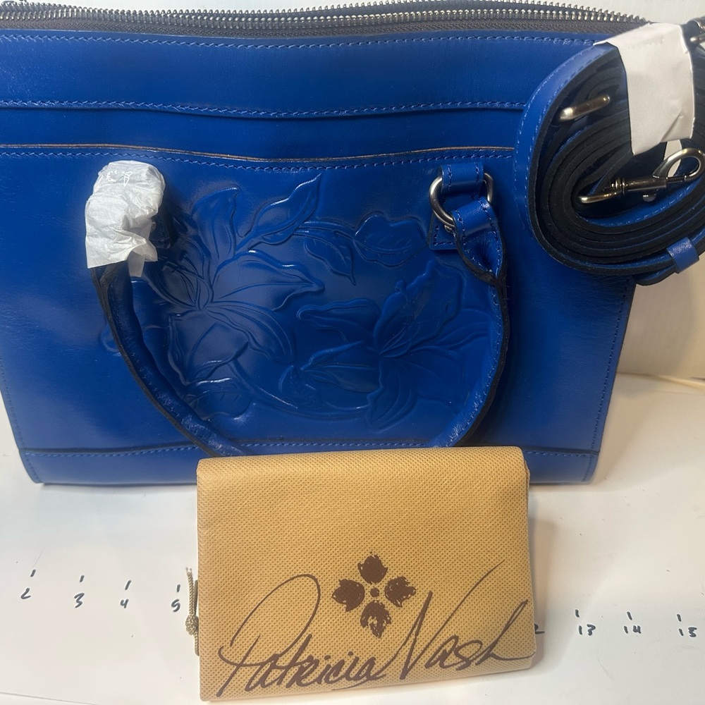 Patricia Nash Blue Satchel